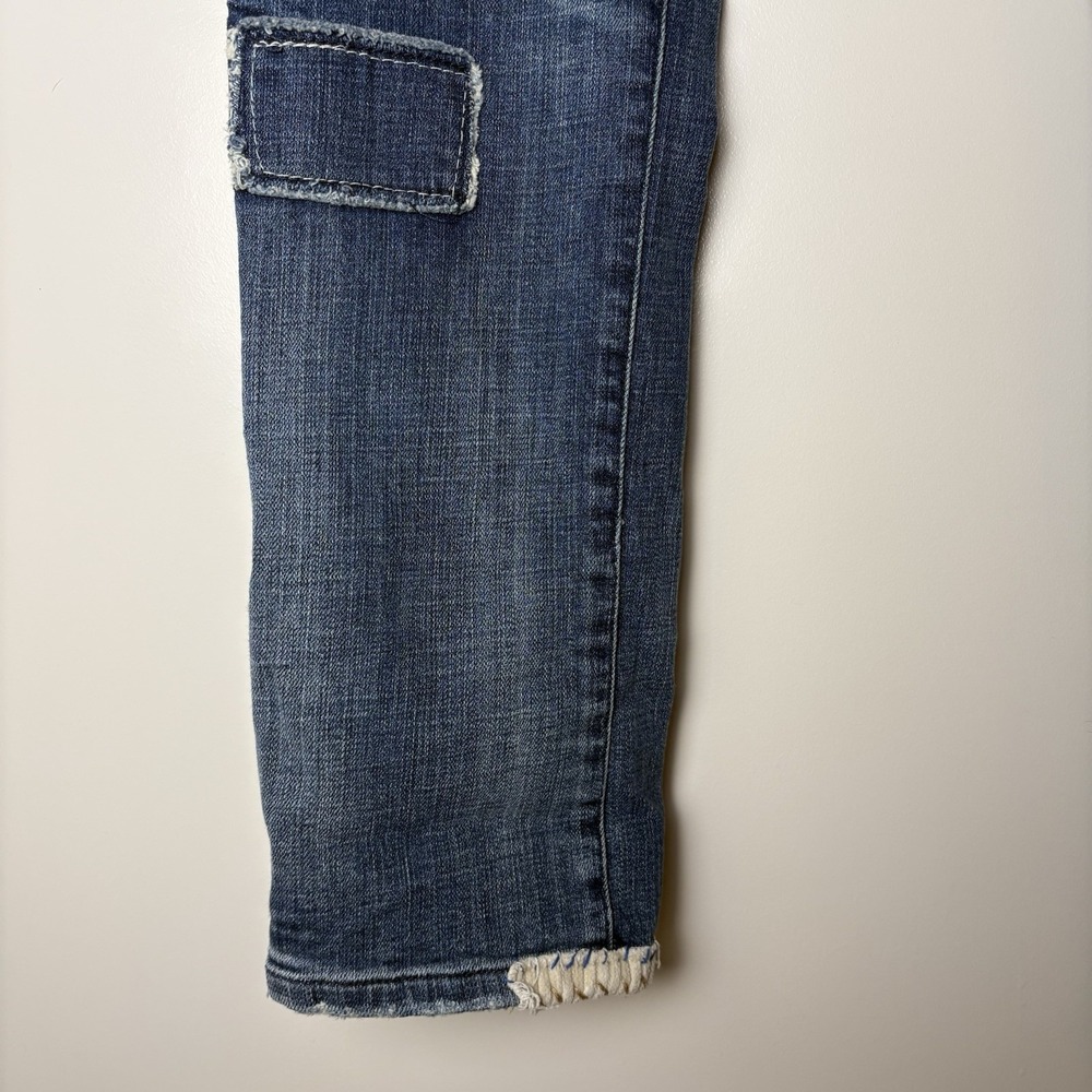 Anthropologie Pilcro Hyphen Patchwork Embroidered Jeans 29 Dark/Med Wash- Grunge - Picture 9 of 15